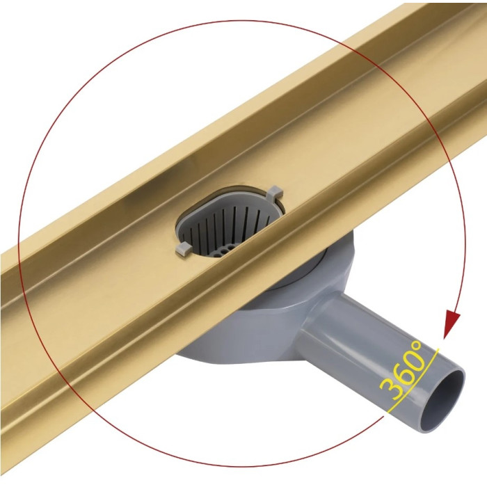 трап Rea Neox Pro brushed gold 80 (REA-G2703)