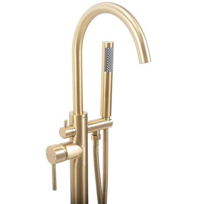 змішувач для ванни Rea Mono окремостоящий, brushed gold (REA-B2716)