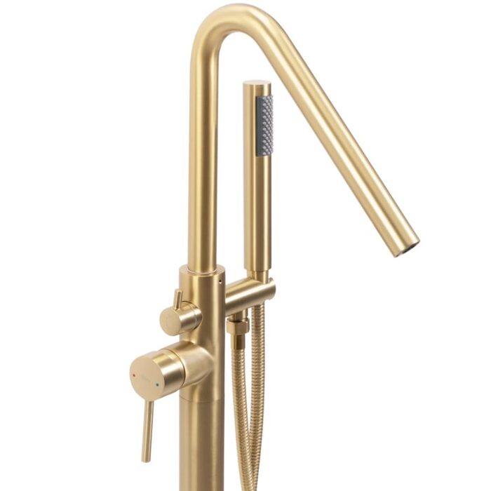 змішувач для ванни Rea Aras окремостоящий, gold brushed (REA-B2719)