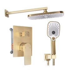 душова система прихованого монтажу Rea Moby gold brushed (REA-P2403)