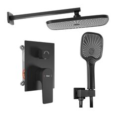 душовий комплект прихованого монтажу Rea Moby black (REA-P2402)