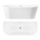 ванна акрилова Rea Capri 170x75 + сифон + пробка click/clack (REA-W9801)