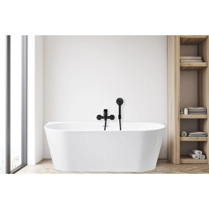 ванна акрилова Rea Capri 170x75 + сифон + пробка click/clack (REA-W9801)