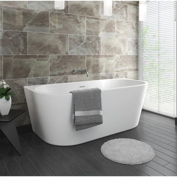 ванна акрилова Rea Capri 170x75 + сифон + пробка click/clack (REA-W9801)