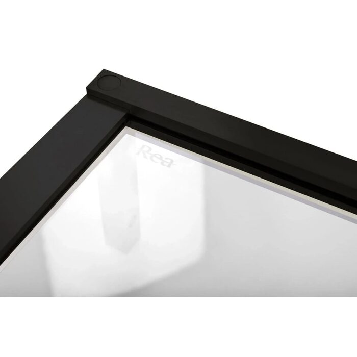 душова кабіна Rea Hugo 100x100x200 безпечне скло, прозоре, чорний (REA-K6602)