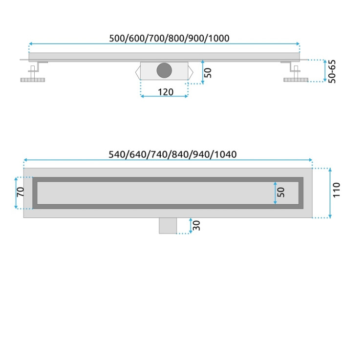трап Rea Neox 70 Nikkel brush (REA-G2502)