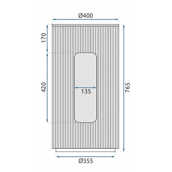 п'єдестал Rea Ingrid 40x40 marmo (REA-U0270)