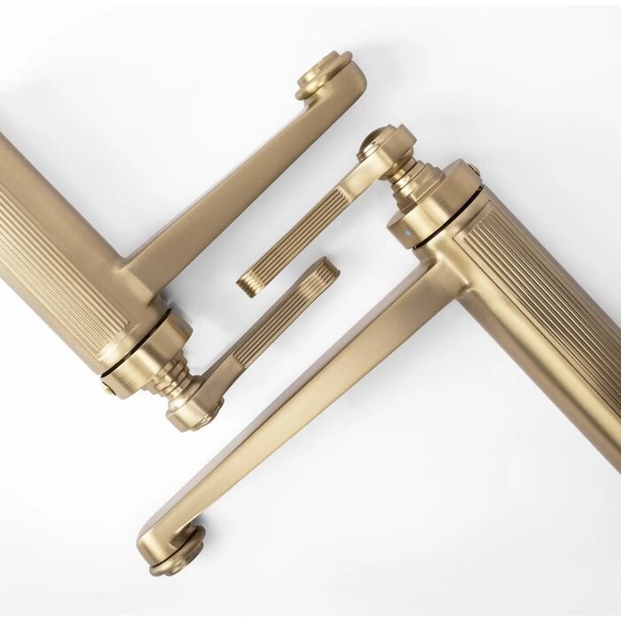 змішувач для умивальника Rea Monaco високий, gold brush (REA-B4212)
