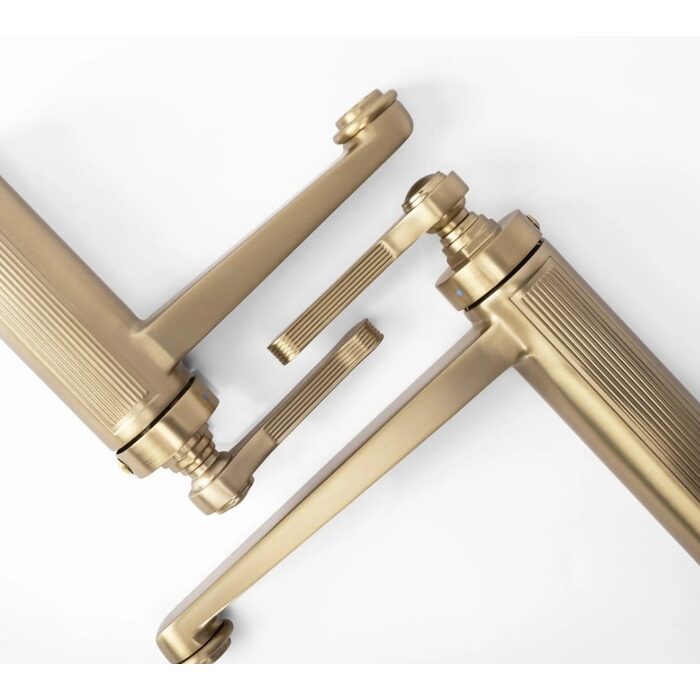 змішувач для умивальника Rea Monaco низький, gold brush (REA-B4211)