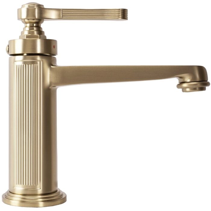 змішувач для умивальника Rea Monaco низький, gold brush (REA-B4211)
