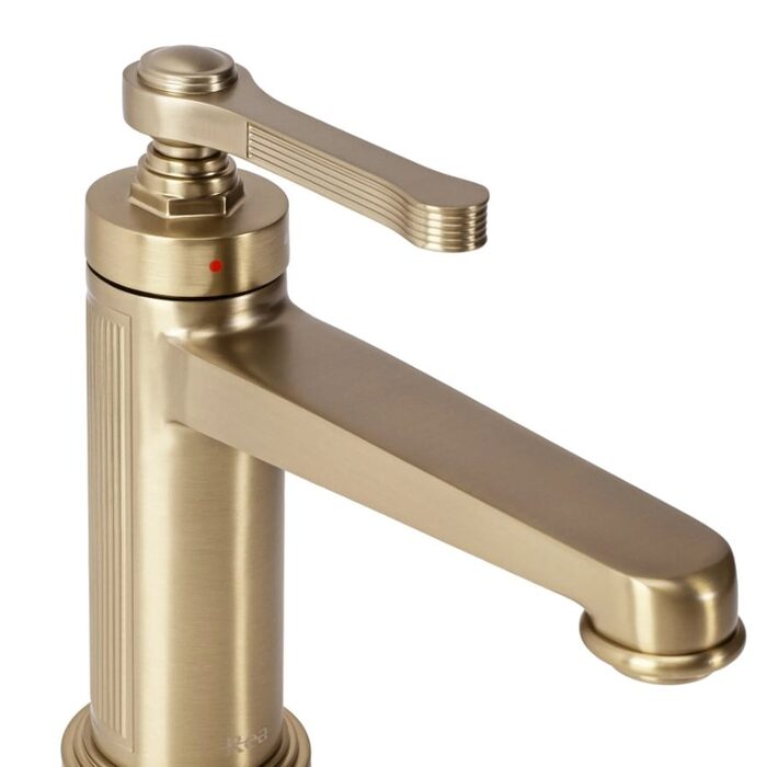 змішувач для умивальника Rea Monaco низький, gold brush (REA-B4211)