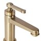 змішувач для умивальника Rea Monaco низький, gold brush (REA-B4211)
