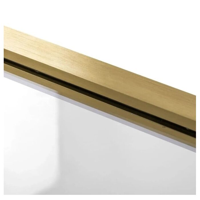 душові двері Rea Rapid Swing 100x195 безпечне скло, прозоре, brush gold (REA-K2503)