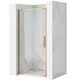 душові двері Rea Rapid Swing 90x195 безпечне скло, прозоре, brush gold (REA-K2502)