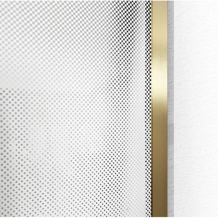 душова стінка Rea Aero Ombre 120x195 безпечне скло, gold brush/white (REA-K2466)