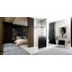 душова стінка Rea Aero Ombre 90x195 безпечне скло, black (REA-K2459)