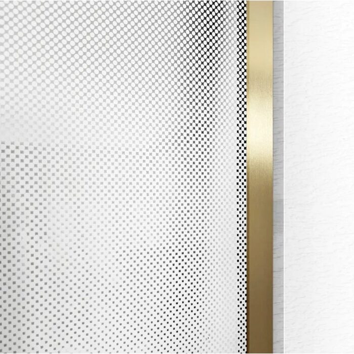 душова стінка Rea Aero Ombre 90x195 безпечне скло, gold brush/white (REA-K2463)