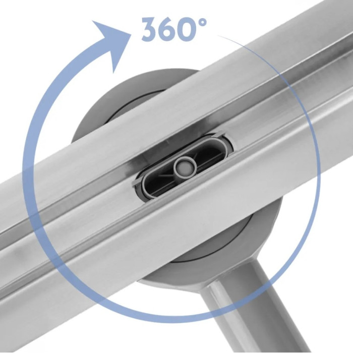 трап Rea Neo Slim Pro 1000 мм, сифон, ніжки, матова сталь (REA-G5803)