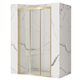 душові двері Rea Alex 90x190 скло прозоре, brushed gold (REA-K2506)