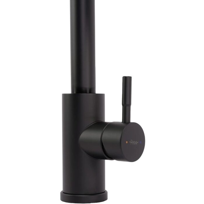 змішувач для кухні Rea Cross з висувним виливом, black (REA-B5309)
