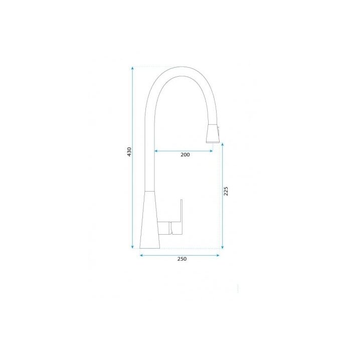 змішувач для кухні Rea Mild chrome (REA-B9144)