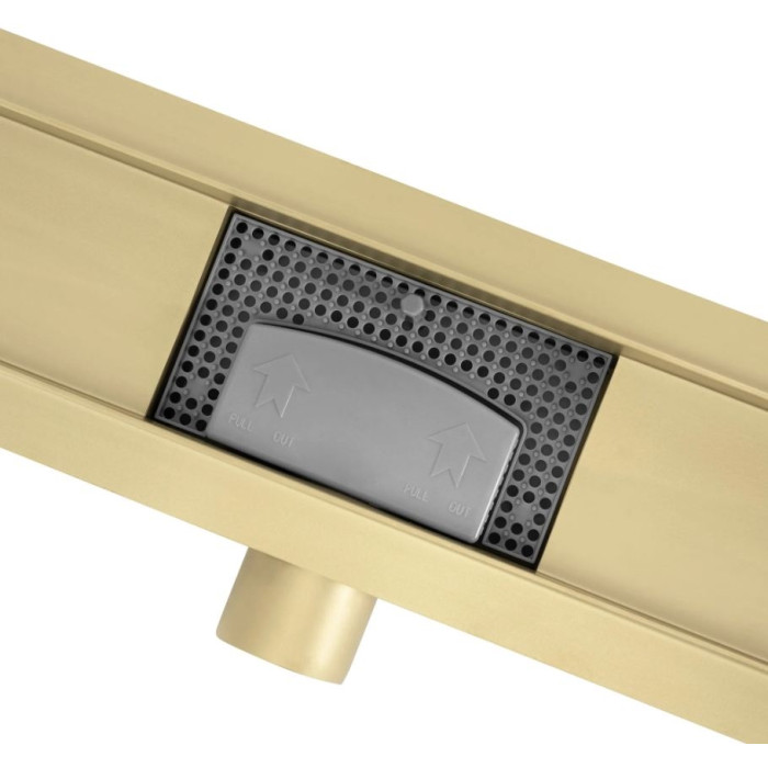 трап лінійний Rea Neox 700 мм gold (REA-G2562)