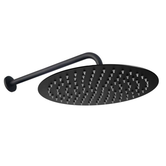 душова система Rea Foss Clif + box прихованого монтажу, black matt (REA-P5968)