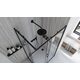 душова кабіна Rea City 80x100 black, скло прозоре (REA-K6449)