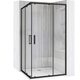 душова кабіна Rea City 80x100 black, скло прозоре (REA-K6449)