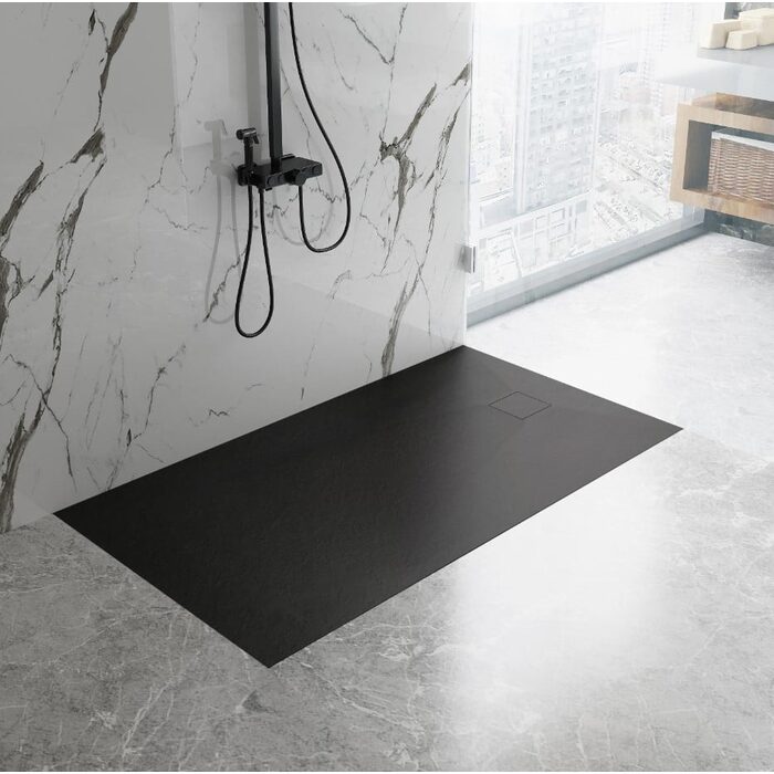 піддон Rea Magnum 80x100 прямокутний, чорний (REA-K3330)