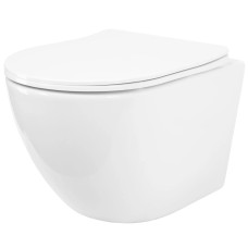унітаз Rea Carlo Mini 49x37 підвісний безободковий смив торнадо, сидіння, white (REA-C1260)