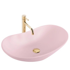 умивальник Rea Royal 60 35,5x61,5 powder pink mat (REA-U6374)