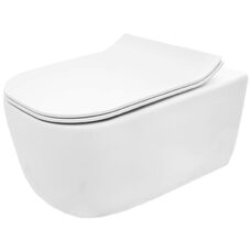 унітаз Rea Mateo Rimless без обідка, підвісний, сидіння дюропластів slim (REA-C1258)