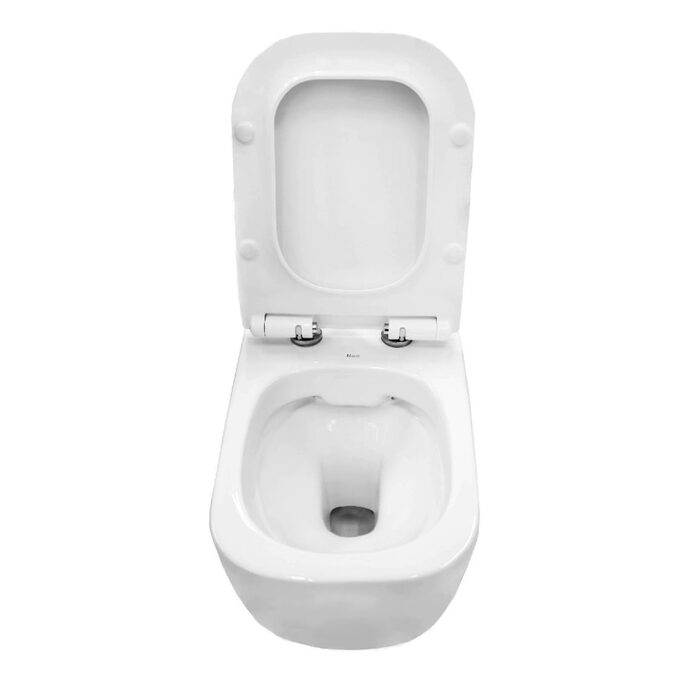 унітаз Rea Mateo Rimless без обідка, підвісний, сидіння дюропластів slim (REA-C1258)