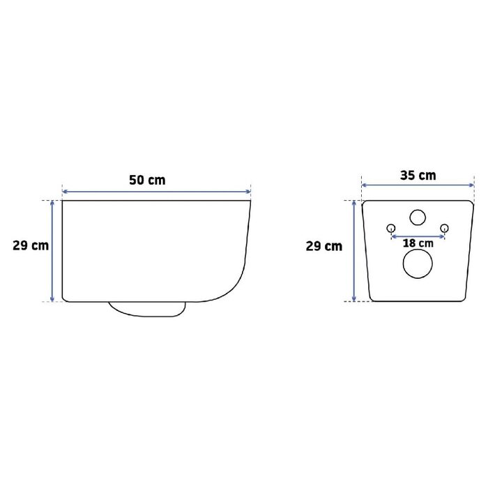 унітаз Rea Mateo Rimless без обідка, підвісний, сидіння дюропластів slim (REA-C1258)