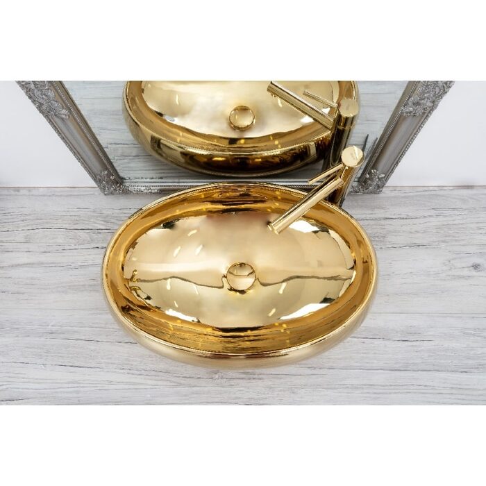 умивальник Rea Melania 40,5x60 gold (REA-U9001)