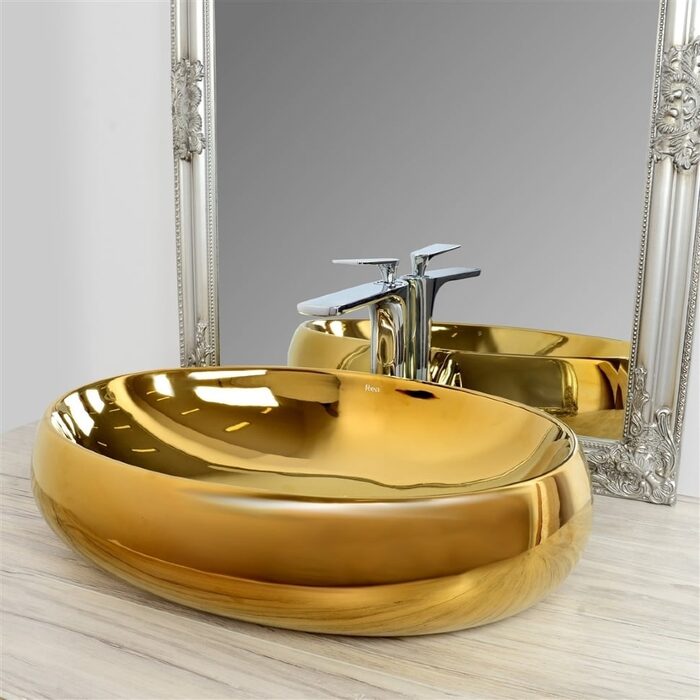 умивальник Rea Melania 40,5x60 gold (REA-U9001)