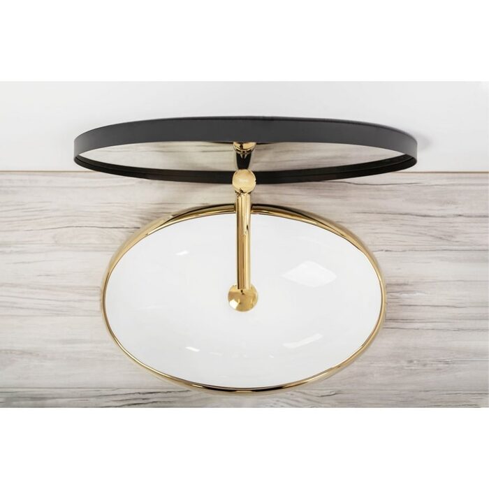 умивальник Rea Melania 40,5x60 gold/white (REA-U1050)