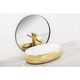 умивальник Rea Melania 40,5x60 gold/white (REA-U1050)