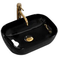 умивальник Rea Belinda 33,5x46,5 black (REA-U8490)