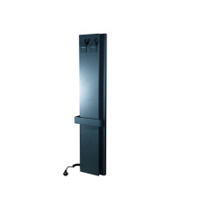 1267 Рушникосушка DEWEIT-Whole Wall 1250*290 з функцією обігріву, антрацит мат (1 сорт)