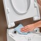 146.350.01.1 AquaClean Alba Підвісний унітаз-біде, покриття KeraTect, колір білий глянець, накладка біла (1 сорт)