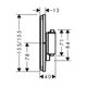 15572670 HG ShowerSelect Comfort E Зовнішня частина термостата на 2 споживачі, чорний матовий (1 сорт)