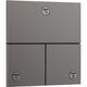 15573340 HG ShowerSelect Comfort E Перемикач режимів прихованого монтажу на 3 режими, brushed black chrome (1 сорт)