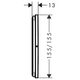 15573340 HG ShowerSelect Comfort E Перемикач режимів прихованого монтажу на 3 режими, brushed black chrome (1 сорт)