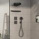 15573340 HG ShowerSelect Comfort E Перемикач режимів прихованого монтажу на 3 режими, brushed black chrome (1 сорт)