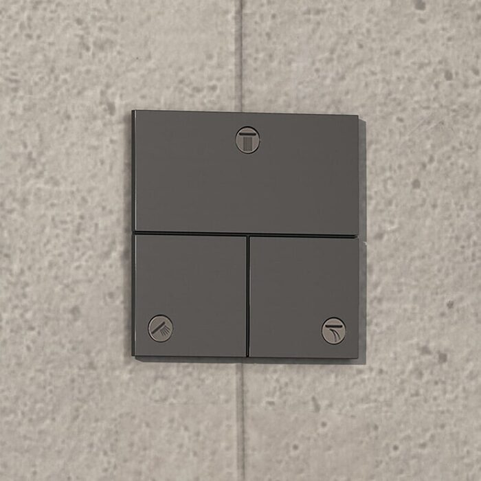 15573340 HG ShowerSelect Comfort E Перемикач режимів прихованого монтажу на 3 режими, brushed black chrome (1 сорт)