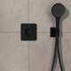 15583670 HG ShowerSelect Comfort Q Зовнішня частина термостата на 2 споживачі, чорний матовий (1 сорт)
