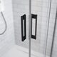 Душова кабіна (половина) Idea Black KDD 110 права, RADAWAY