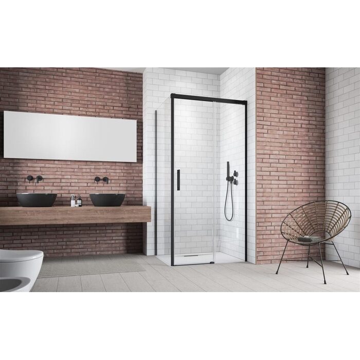 Душові двері Idea Black KDJ 120 праві, RADAWAY
